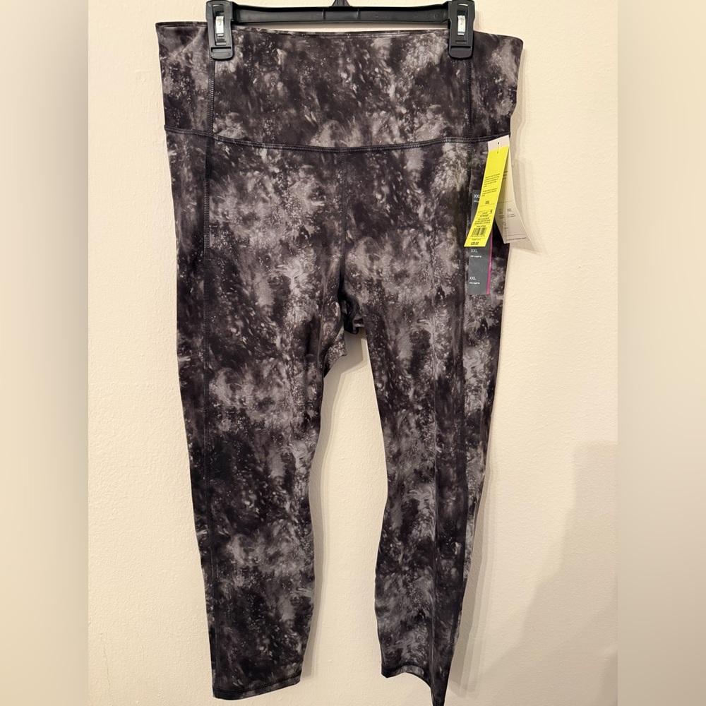Target Black and Gray Tie-Dye Leggings